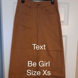 Khaki skirt